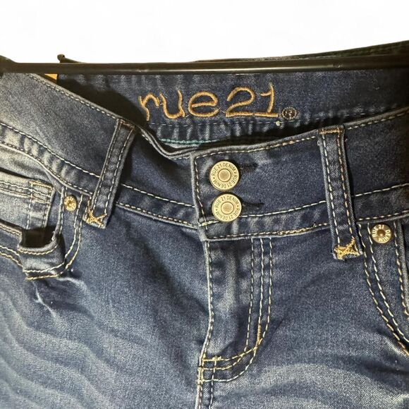 NWT Rue21 Low Rise Skinny Jeans Size 7/8 Long Stretch Denim Y2K Style - Picture 5 of 8